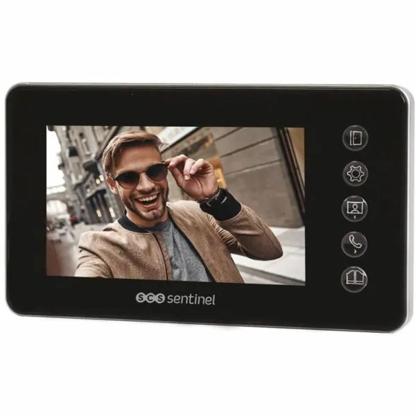 Protingas video-domofonas SCS SENTINEL VisioFirst 4.3 Juoda noir Aliuminis ABS