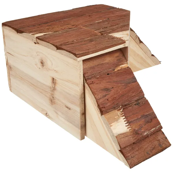 Jyrsijöiden talo Kerbl 37 x 37 x 16 cm Ruskea Puu Jyrsijät