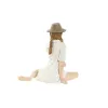 Koristehahmo Home ESPRIT Valkoinen Beige Nainen Välimeren 9,5 x 7,5 x 13 cm (2 osaa)
