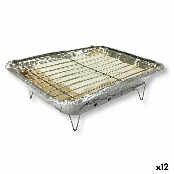 Kertakäyttöinen grilli Algon välitön 24 x 31 x 6 cm (12 osaa)