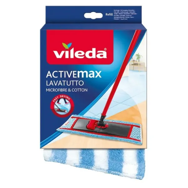 Mopin vaihtopää Vileda ViledaActive Max Mikrokuitu Puuvilla (1 osaa)