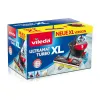 Mop with Bucket Vileda Ultramat Turbo XL Juoda Raudona Mikro audinys