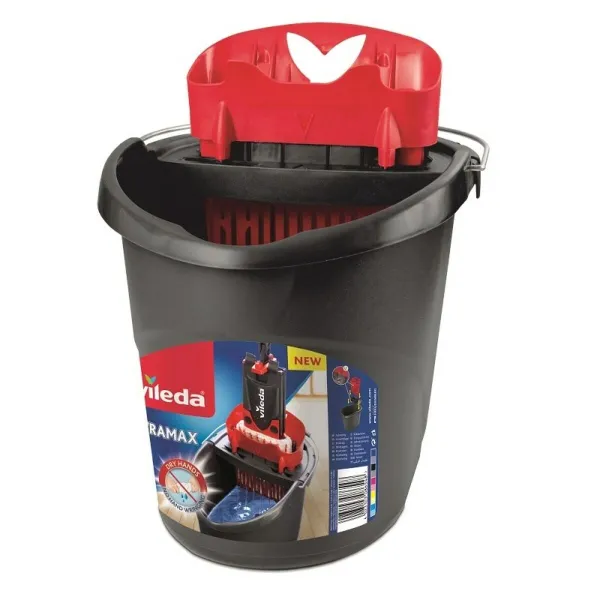 Siivoussanko Vileda Ultramax Musta Punainen Muovinen 10 L 38 x 38 x 38 cm