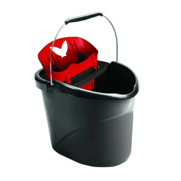 Kibiras grindų plovimui Vileda Ultramax Juoda Raudona Plastmasinis 10 L 38 x 38 x 38 cm