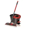 Mop with Bucket Vileda Ultramax Juoda Raudona Plastmasinis Pluošta