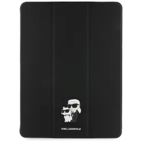 Karl Lagerfeld Book Cover Saffiano Magnetic Karl & Choupette - Case iPad Air 13” M3 (2025) / iPad Air 13” M2 (2024) (black)