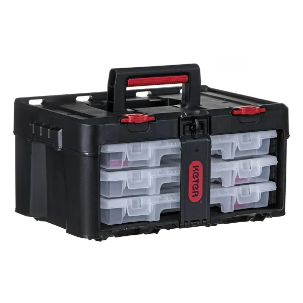 Instrumentu kaste Keter Stack'N'Roll Polikarbonāts 48,1 x 23,3 x 33,2 cm