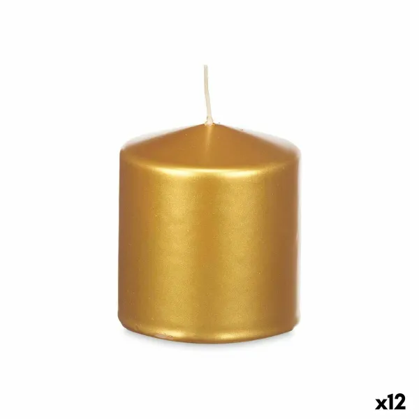 Kynttilä Acorde Kullattu 9 x 10 x 9 cm (12 osaa)
