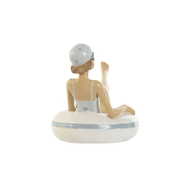 Dekoratyvinė figūrėlė Home ESPRIT Balta Dangaus mėlynumo Viduržemio 17,5 x 10 x 10,5 cm (2 vnt.)