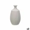 Maljakko Gift Decor Harmaa Keraminen Raidat 21 x 39 x 21 cm (2 osaa)