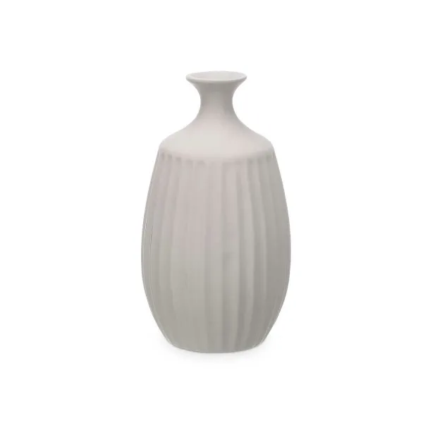 Maljakko Gift Decor Harmaa Keraminen Raidat 21 x 39 x 21 cm (2 osaa)