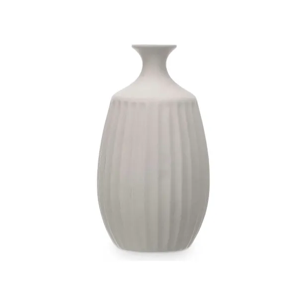 Maljakko Gift Decor Harmaa Keraminen Raidat 21 x 39 x 21 cm (2 osaa)