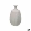 Vaas Gift Decor Hall Keraamiline Triibud 19 x 31 x 19 cm (4 Ühikut)