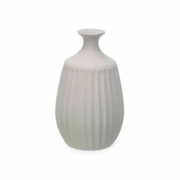 Vaza Gift Decor Pilka Keramikinis Dryžiai 19 x 31 x 19 cm (4 vnt.)