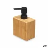 Дозатор мыла Berilo Чёрный Бамбук Пластик 9,7 x 15 x 5,8 cm (12 штук)