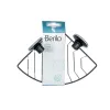 Shower Support Berilo Black Steel ABS 13,5 x 17 x 3 cm (12 Units)