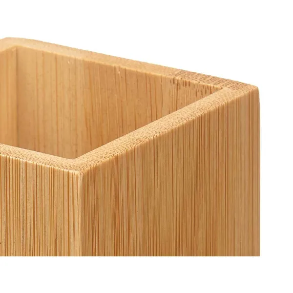 Zobu birstu turētājs Berilo Dabisks Bambuss Plastmasa 6,8 x 9,7 x 6,8 cm (24 gb.)