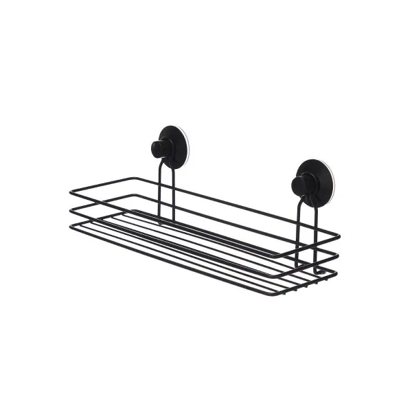 Shower Support Berilo Black Steel ABS 35 x 13 x 13 cm (12 Units)