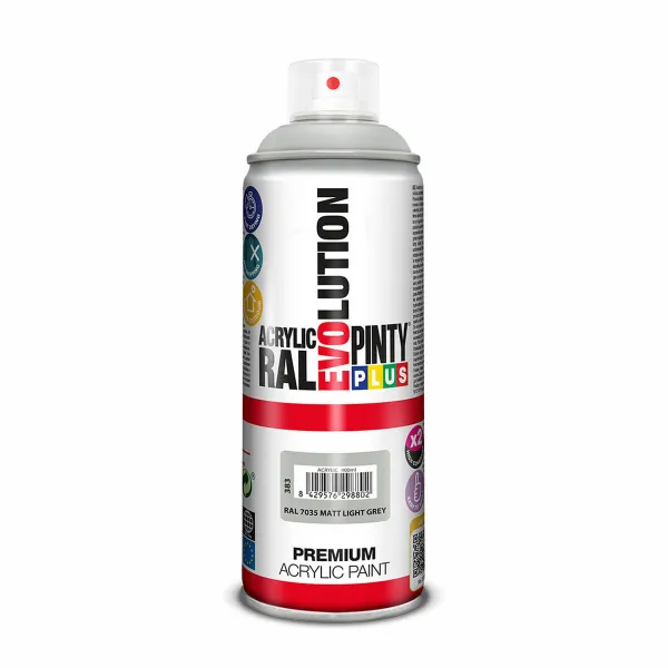Purškiami dažai Pintyplus Evolution RAL 7035 Šviesiai pilka 400 ml Parafinas