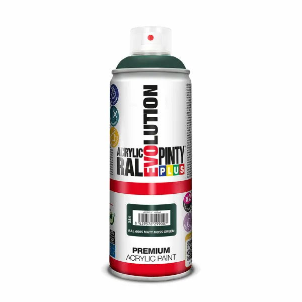 Smidzināma krāsa Pintyplus Evolution RAL 6005 Moss Green 400 ml Matt