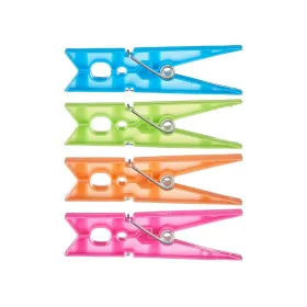 Clothes Pegs Multicolour Plastic 1 x 8 x 8 cm 17 x 8 x 4 cm 13 x 20 x 4 cm 13 x 25 x 4 cm Set 24 Pieces (24 Units)