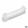 Washing Line White Plastic 20 m 8 x 24 x 5 cm 5 x 24 x 6 cm 0,6 x 2000 cm (24 Units)