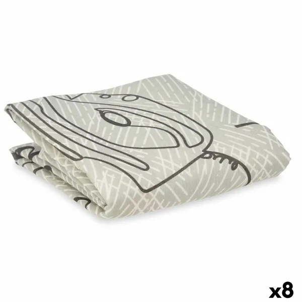 Ironing board cover Kipit Grey 140 x 50 cm 24,5 x 35,3 x 5 cm 27 x 5 x 23 cm 23 x 29 x 5 cm Sheet (8 Units)