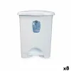 Мусорное ведро с педалью Белый Пластик 10 L (8 штук)
