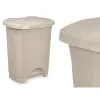 Мусорное ведро с педалью Бежевый Пластик 10 L (8 штук)