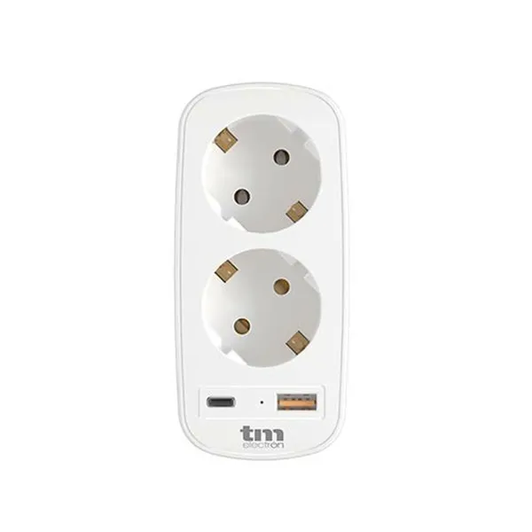 WSienas ligzda ar 2 USB Portas TM Electron 3.1