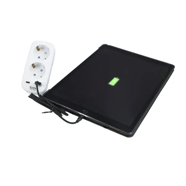 Wall Plug with 2 USB Ports TM Electron 3.1