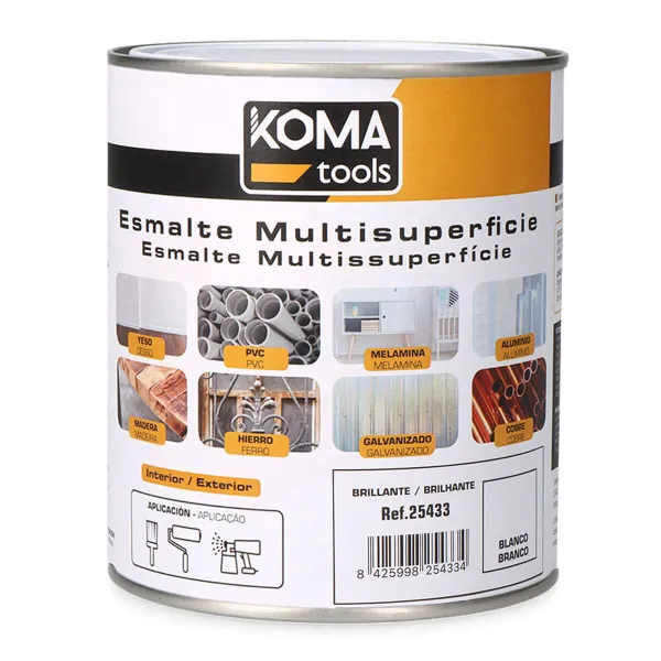 Akrila laka Koma Tools Balts 750 ml Spīdums