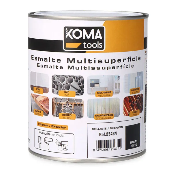 Акриловая эмаль Koma Tools Чёрный 750 ml Блеск