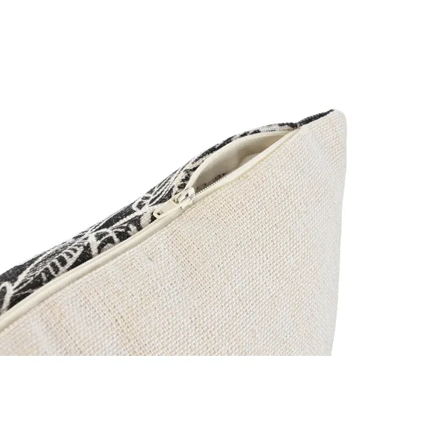 spilvens Home ESPRIT Balts Melns Drukāts 45 x 15 x 45 cm