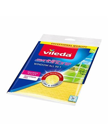 Cleaning cloth Vileda 151708 Glass Yellow