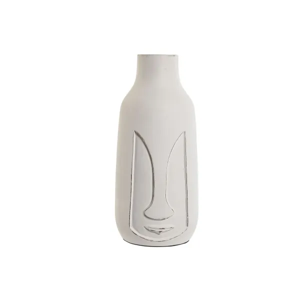 Vāze Home ESPRIT Balts Mango koks Moderns Seja 15 x 15 x 30 cm