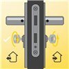 Security cylinder Yale 40 x 40 mm Brass