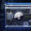 WEKOME WP-333 Vanguard Series - Power bank 10000 mAh Super Charging PD 20W + QC 22.5W (Black / Transparent)