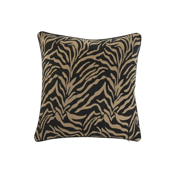 Pagalvėlė Home ESPRIT Juoda Auksinis 45 x 15 x 45 cm