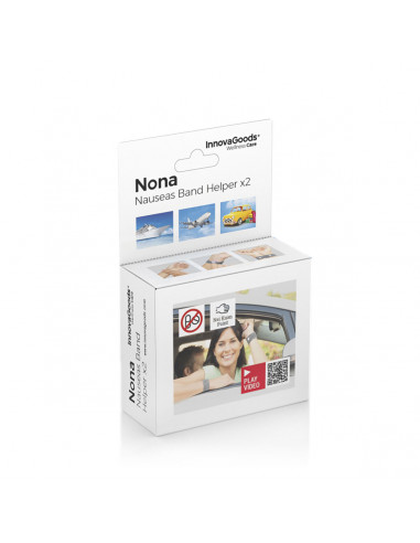 Anti-nausea bracelet with Nei-Kuan Pressure Point Nona InnovaGoods (Pack of 2)