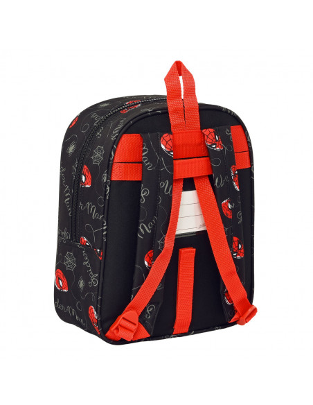 Child bag Spider-Man Hero Black 22 x 27 x 10 cm