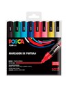 Set of Felt Tip Pens Uni-Ball POSCA Basic PC-5M Multicolour 8 Pieces (8 Units)