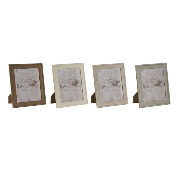 Kuvakehys Home ESPRIT Ruskea Beige Kerma Luonnollinen Kristalli polystyreeni 26,2 x 1,6 x 31,2 cm