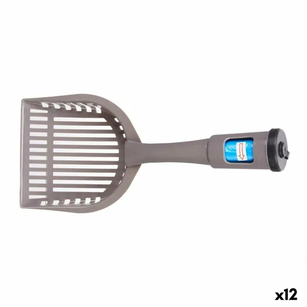Dulkių semtuvas Mascow Antracito Plastmasinis 28 x 7 x 12,5 cm Naminiai gyvūnai Maišelių dėklas (12 vnt.)