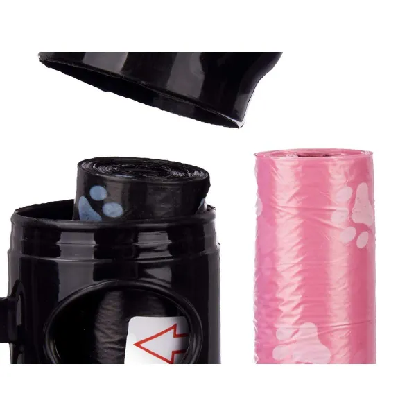 Pet Bag Dispenser Mascow Blue Black Pink Violet 9 x 21 x 4,5 cm Set (12 Units)