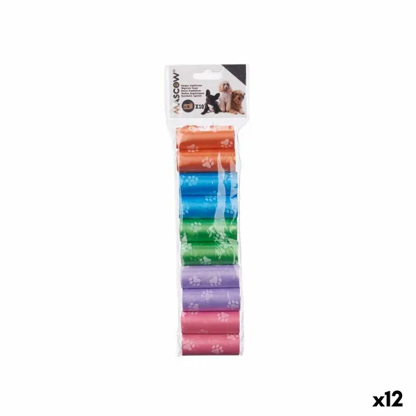 Set of Bags Mascow Green Pink Violet 9 x 30 x 2,5 cm Pets (12 Units)