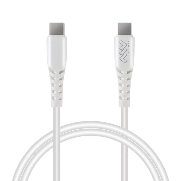 USB-C - USB-C Kaabel Myway Valge