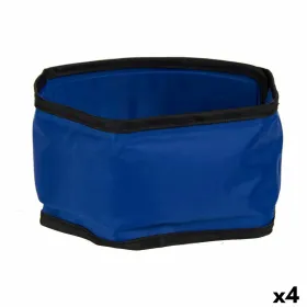 Suņa kaklasiksna Mascow Zils Melns Poliesters PVC Želeja 8 x 1 x 66 cm Paplašināšanas sloti (4 gb.)