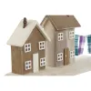 Dekoratyvinė figūrėlė Home ESPRIT Mėlyna Raudona Spalvotas Namai 25,5 x 9 x 13,5 cm (2 vnt.)
