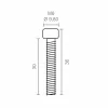 Varžtų komplektas Micel TLD27 9,8 x 9,8 x 30 mm Markizės ritininis mechanizmas
